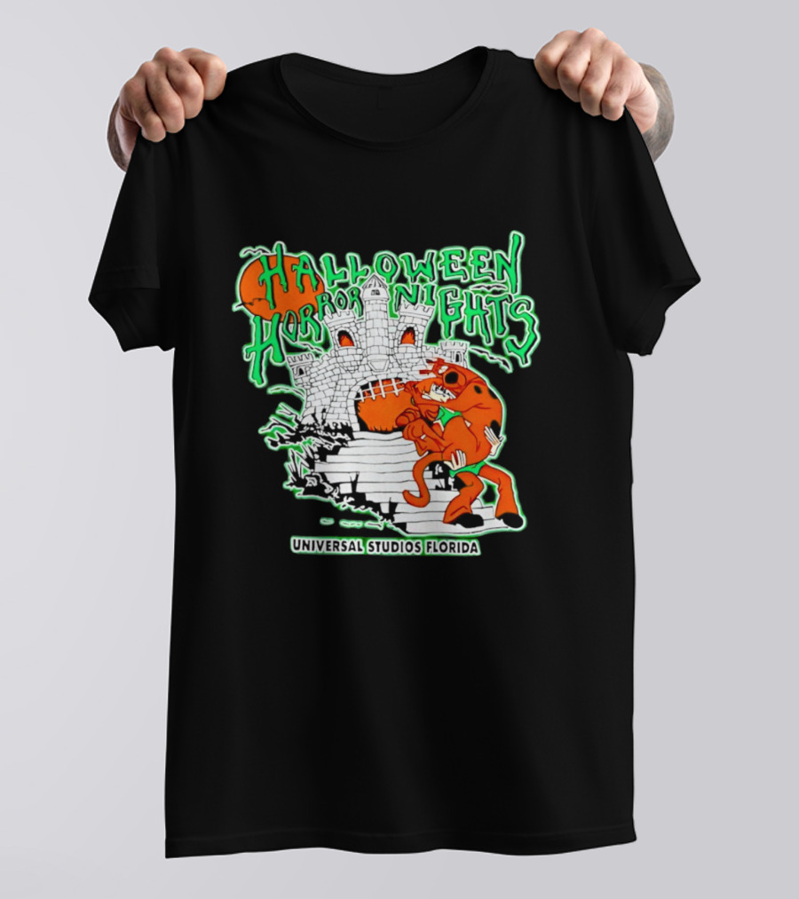 Halloween Horror Nights Universal Studios Florida Scoob Night Razors In The Night Beyond Human T-Shirt