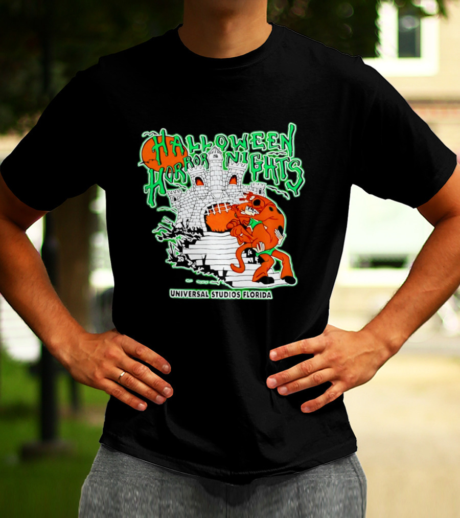 Halloween Horror Nights Universal Studios Florida Scoob Night Razors In The Night Beyond Human T-Shirt