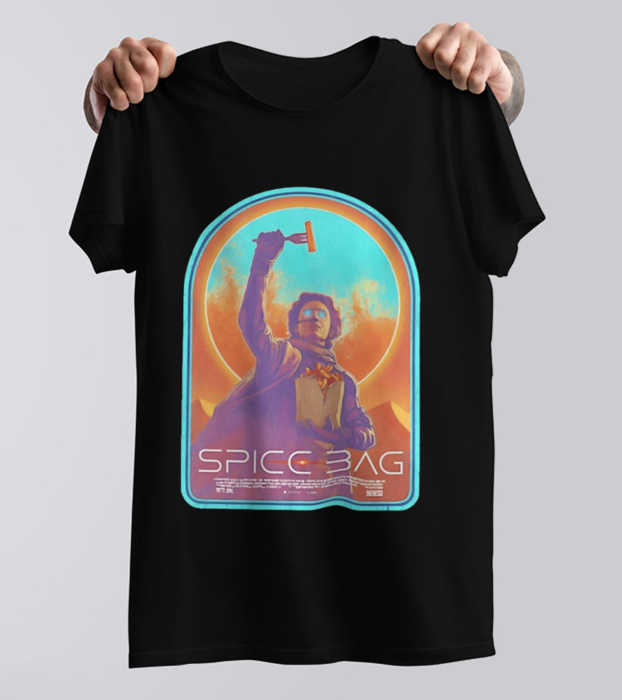 Dune Spice Bag Sci Fi Parody Pop Culture T-Shirt