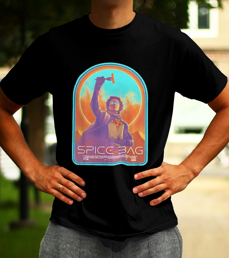 Dune Spice Bag Sci Fi Parody Pop Culture T-Shirt