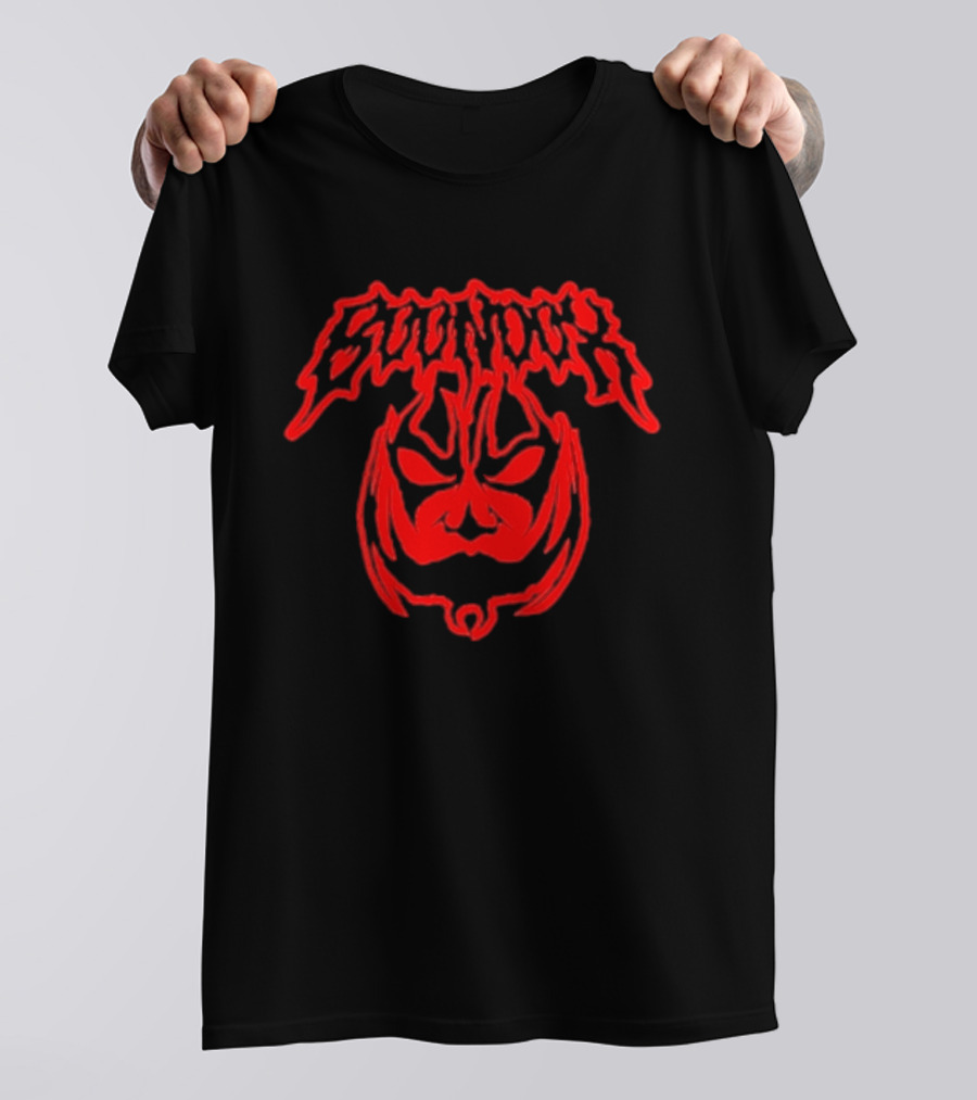 Boondox Glowing Horror Mask Red Drip T-Shirt