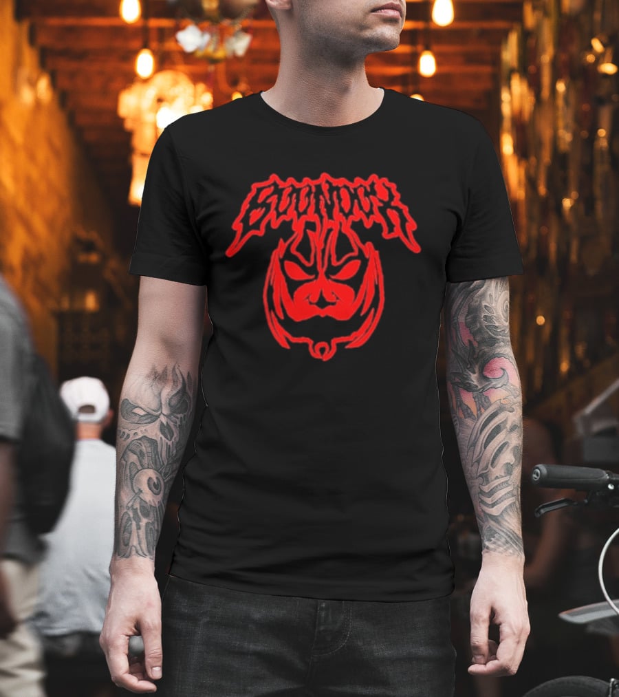 Boondox Glowing Horror Mask Red Drip T-Shirt