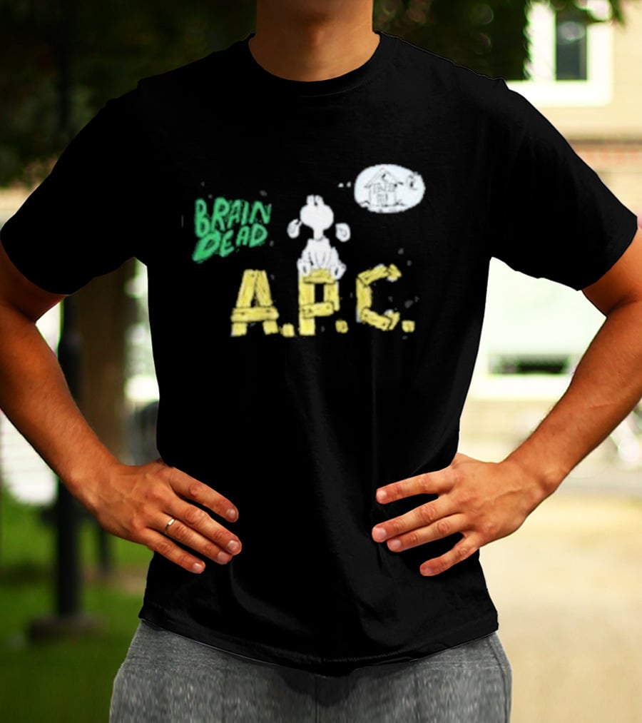 Brain Dead A.P.C. Homesick Dog With House In Thought Bubble T-Shirt