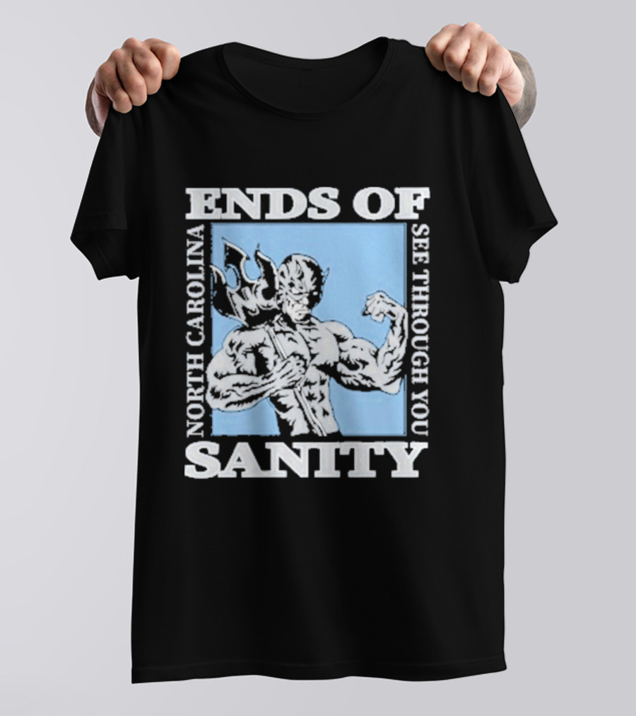 Ends Of Sanity North Carolina See Through You Blue Devil T-Shirt