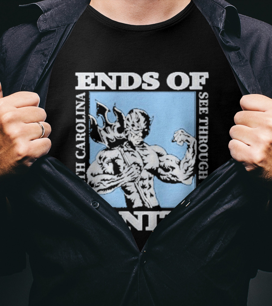 Ends Of Sanity North Carolina See Through You Blue Devil T-Shirt