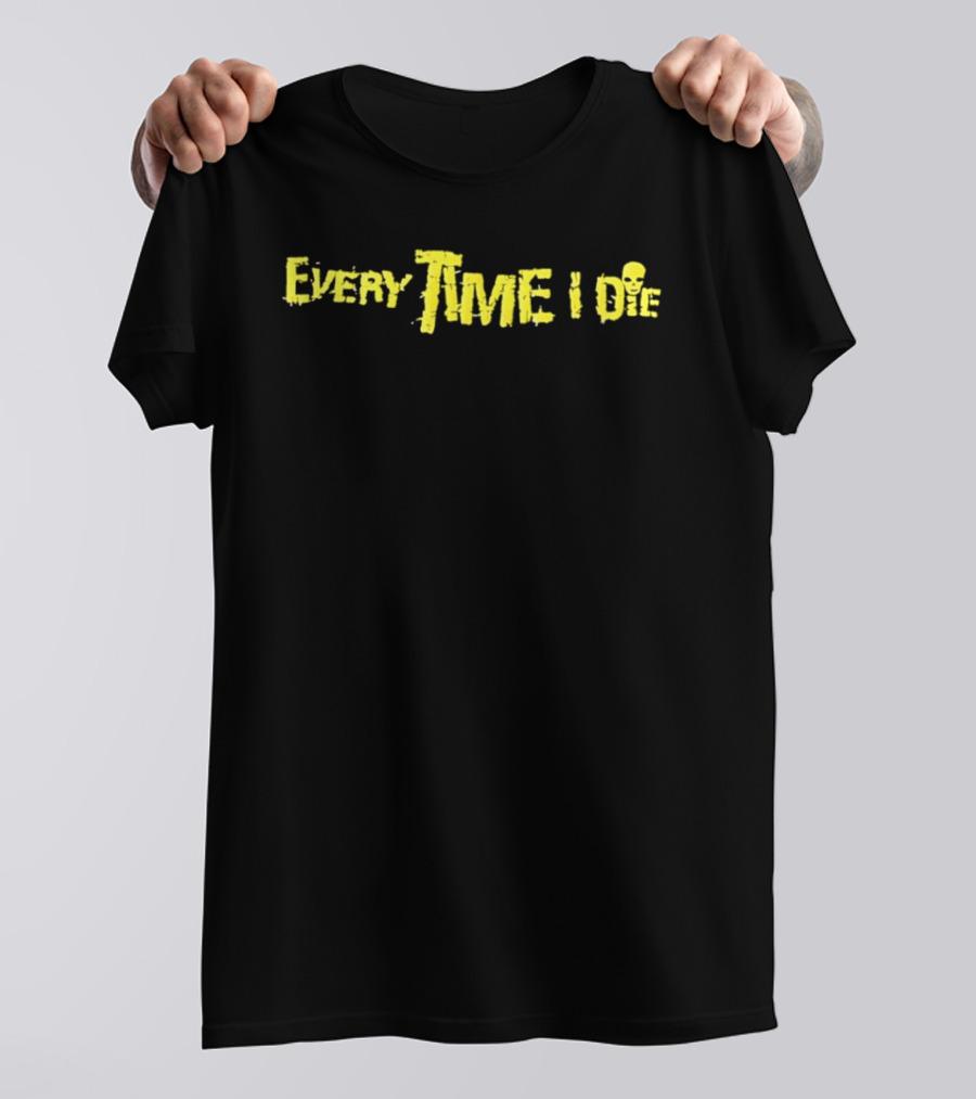Every Time I Die Skull Yellow T-Shirt