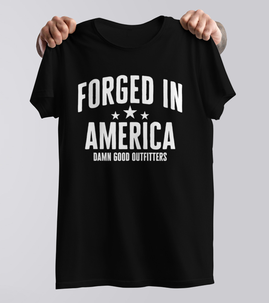 Forged In America Damn Good Outfitters Three Stars T-Shirt