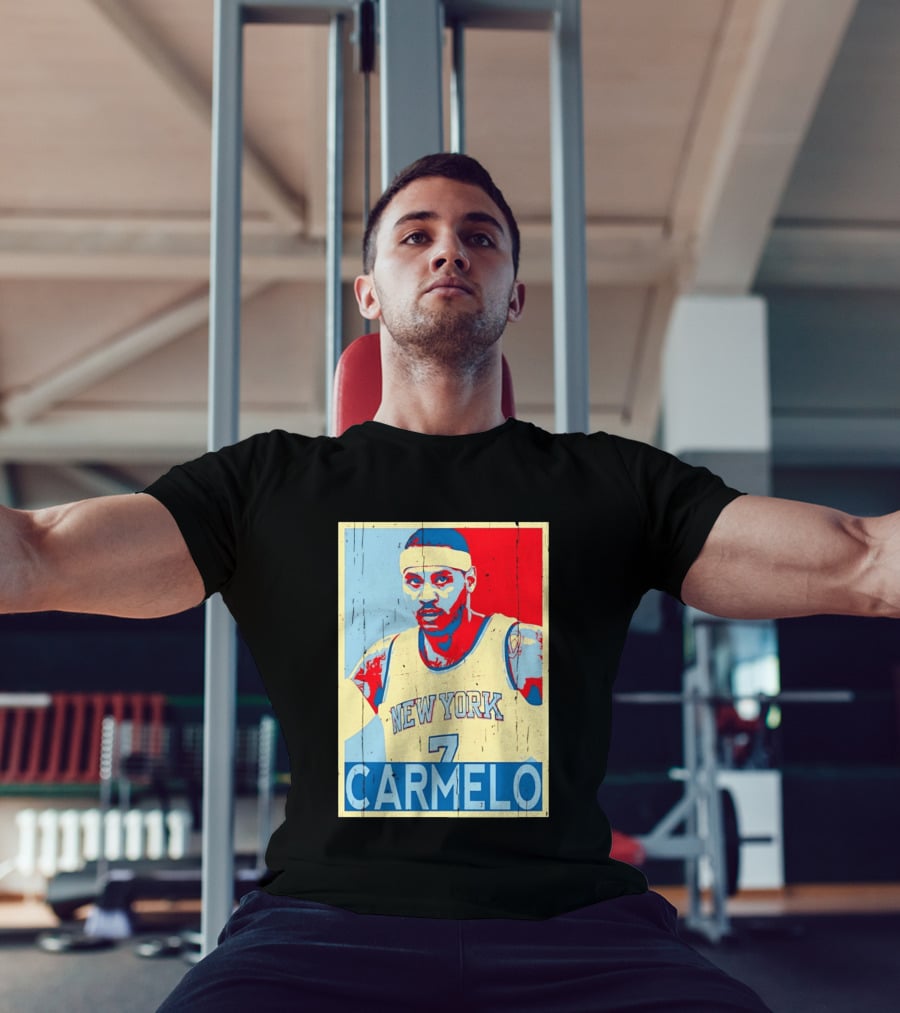 New York Knicks Carmelo Anthony 7 NBA T-Shirt