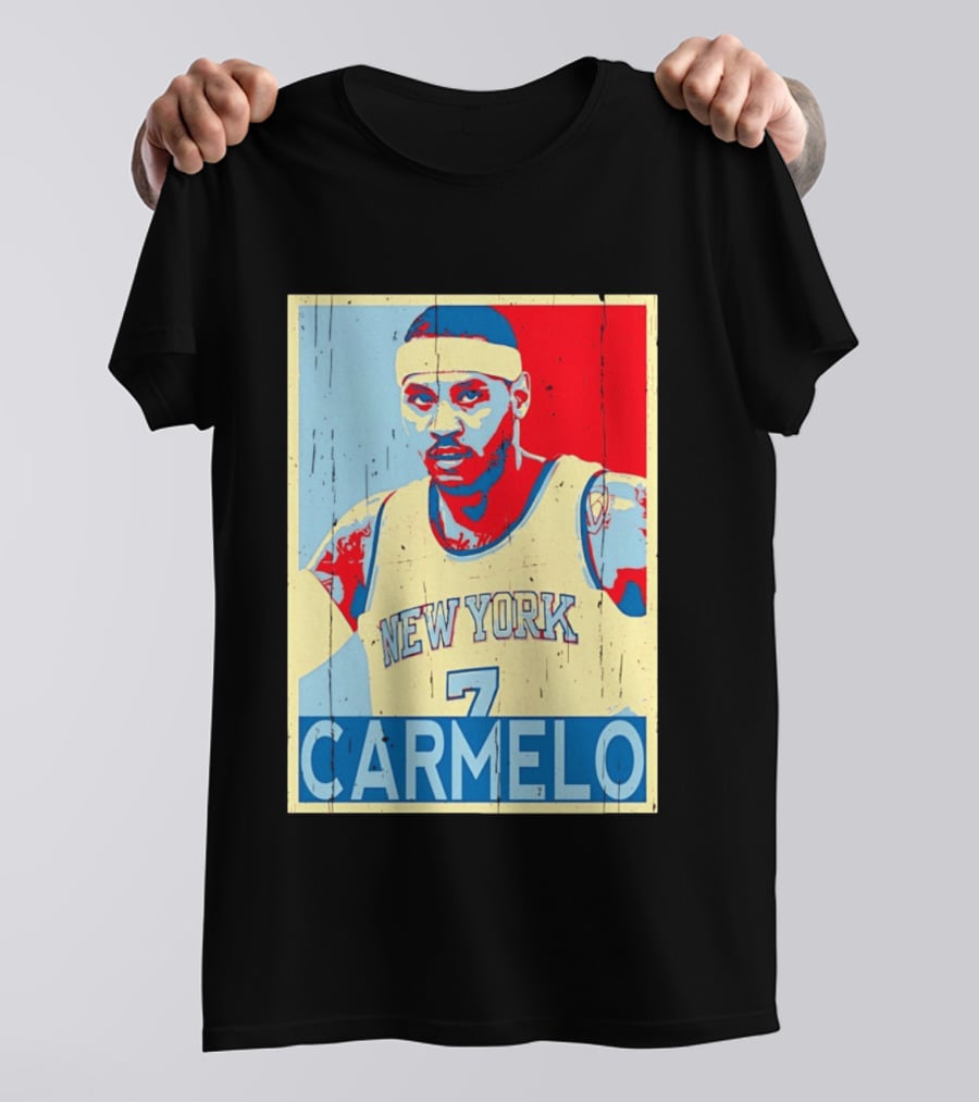 New York Knicks Carmelo Anthony 7 NBA T-Shirt
