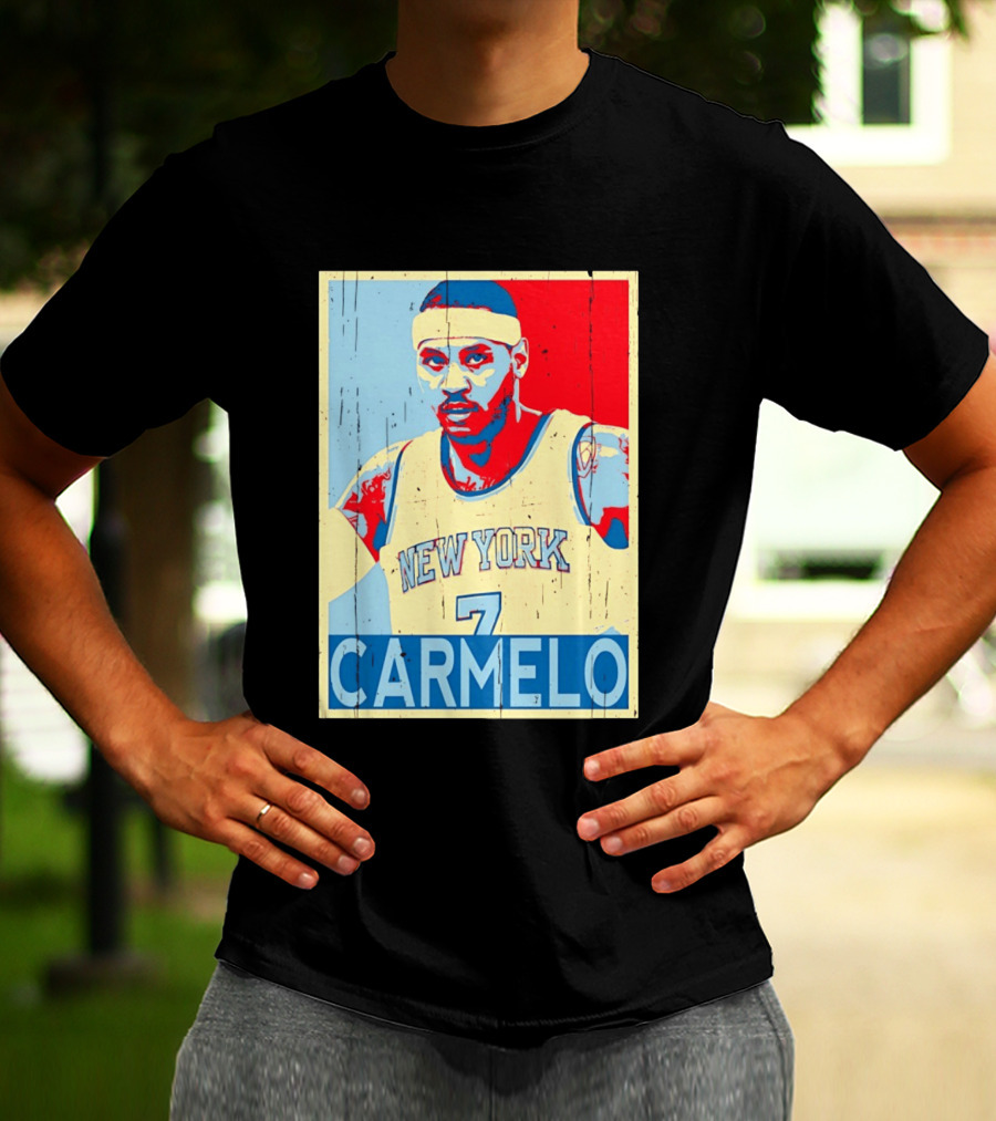 New York Knicks Carmelo Anthony 7 NBA T-Shirt