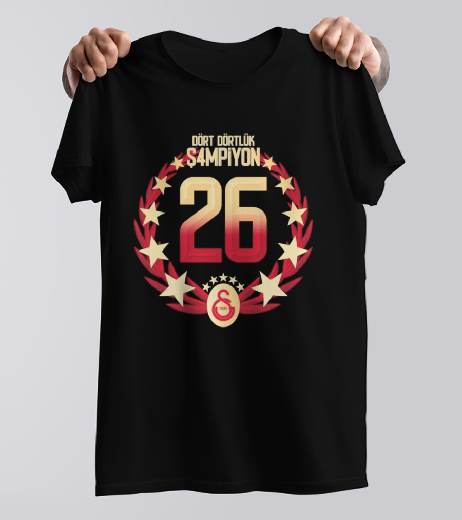 Galatasaray 26 Süper Lig Şampiyonları Diğerlerinin Şampiyonu T-Shirt