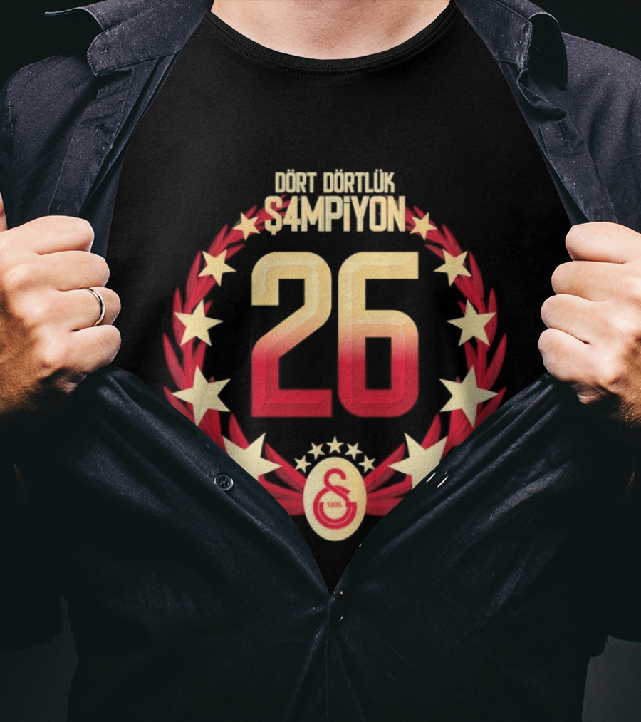 Galatasaray 26 Süper Lig Şampiyonları Diğerlerinin Şampiyonu T-Shirt