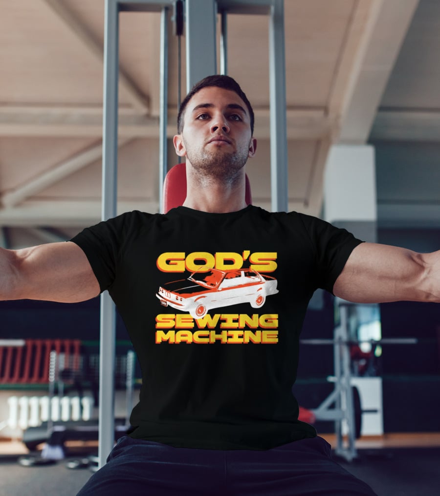 God's Sewing Machine BMW E3 Iconic Car T-Shirt