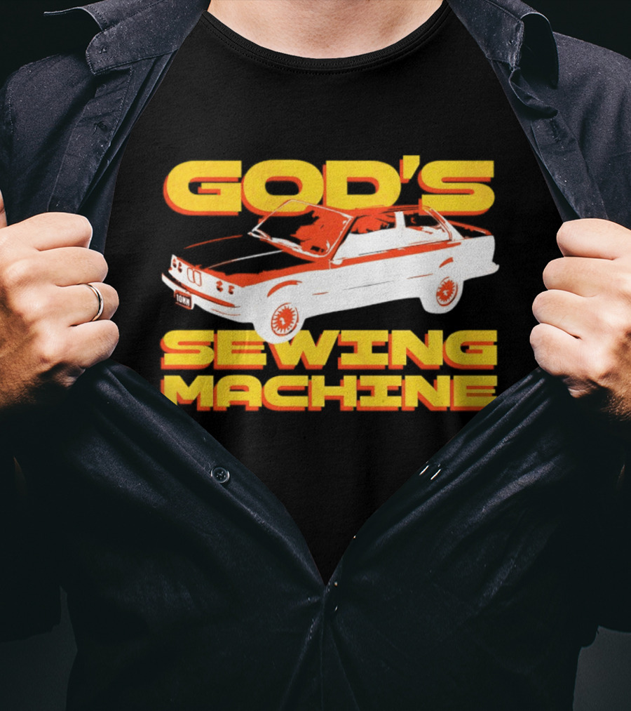 God's Sewing Machine BMW E3 Iconic Car T-Shirt