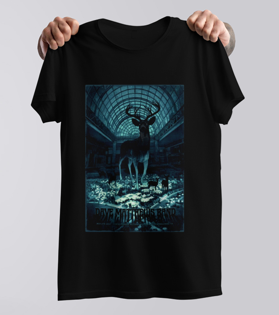 Dave Matthews Band May 8 2026 The Woodlands Deer Concert T-Shirt