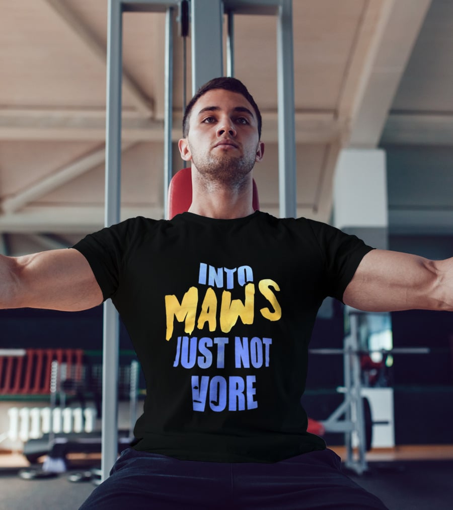Into Maws Just Not Vore Blue Yellow T-Shirt
