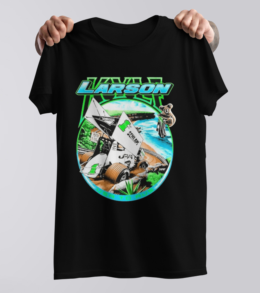 Kyle Larson Schlam USA To Aus Racing Perth Sprint Car T-Shirt