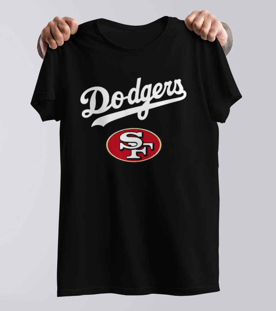 Dodgers SF Baseball Jersey Los Angeles San Francisco 49ers T-Shirt