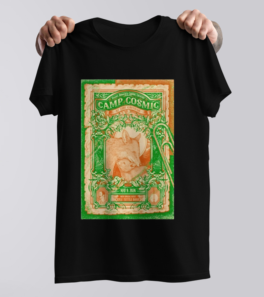 May 9 2026 Daniel Donato's Cosmic Country Camp Cosmic At The Caverns Kyle Tuttle Band Pelham TN Tour T-Shirt