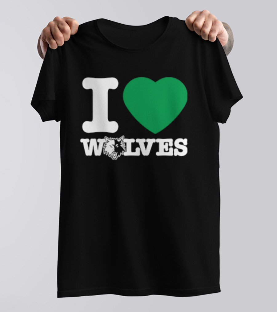 Minnesota Timberwolves I Love Wolves T-Shirt