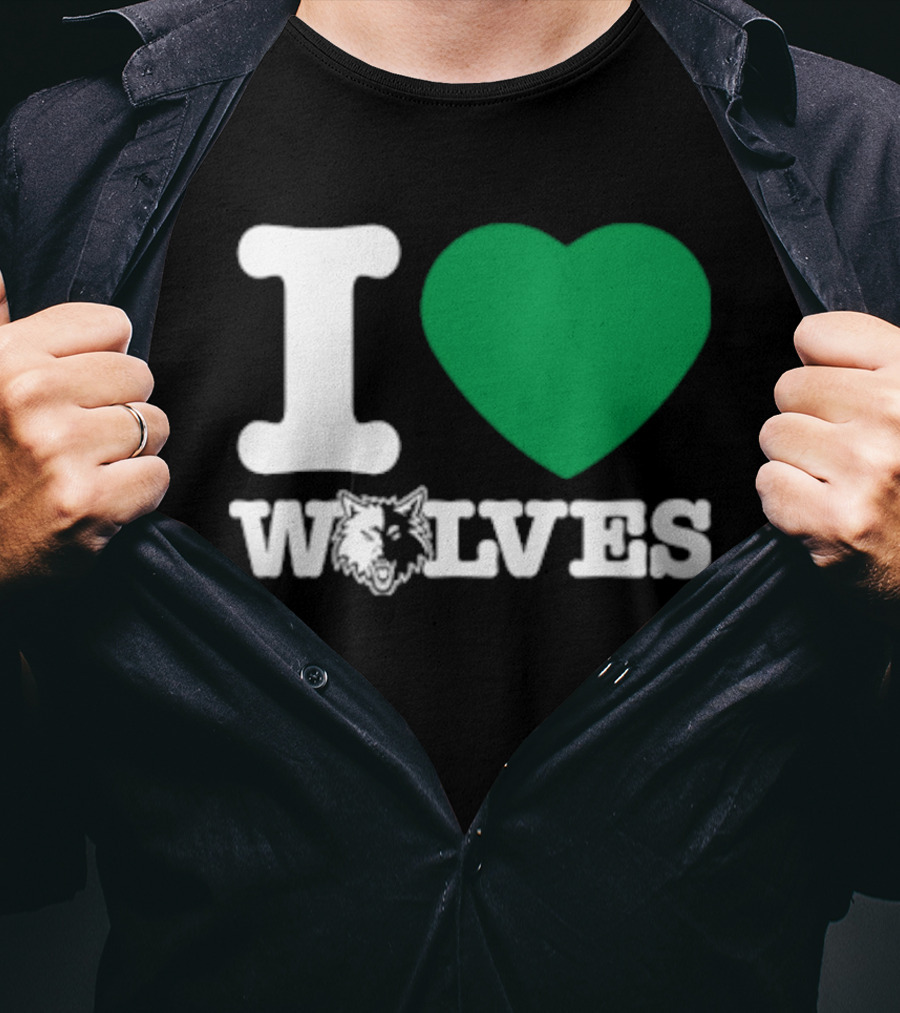 Minnesota Timberwolves I Love Wolves T-Shirt