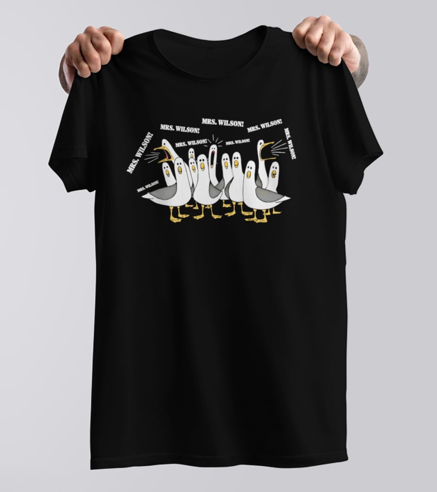 Mrs. Wilson Screaming Seagulls Teacher Custom T-Shirt