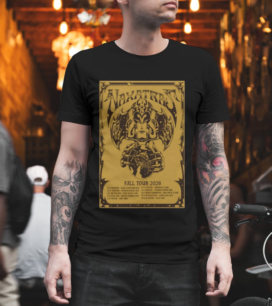 Naxatras Fall Tour 2026 European Concert Dates And Locations T-Shirt