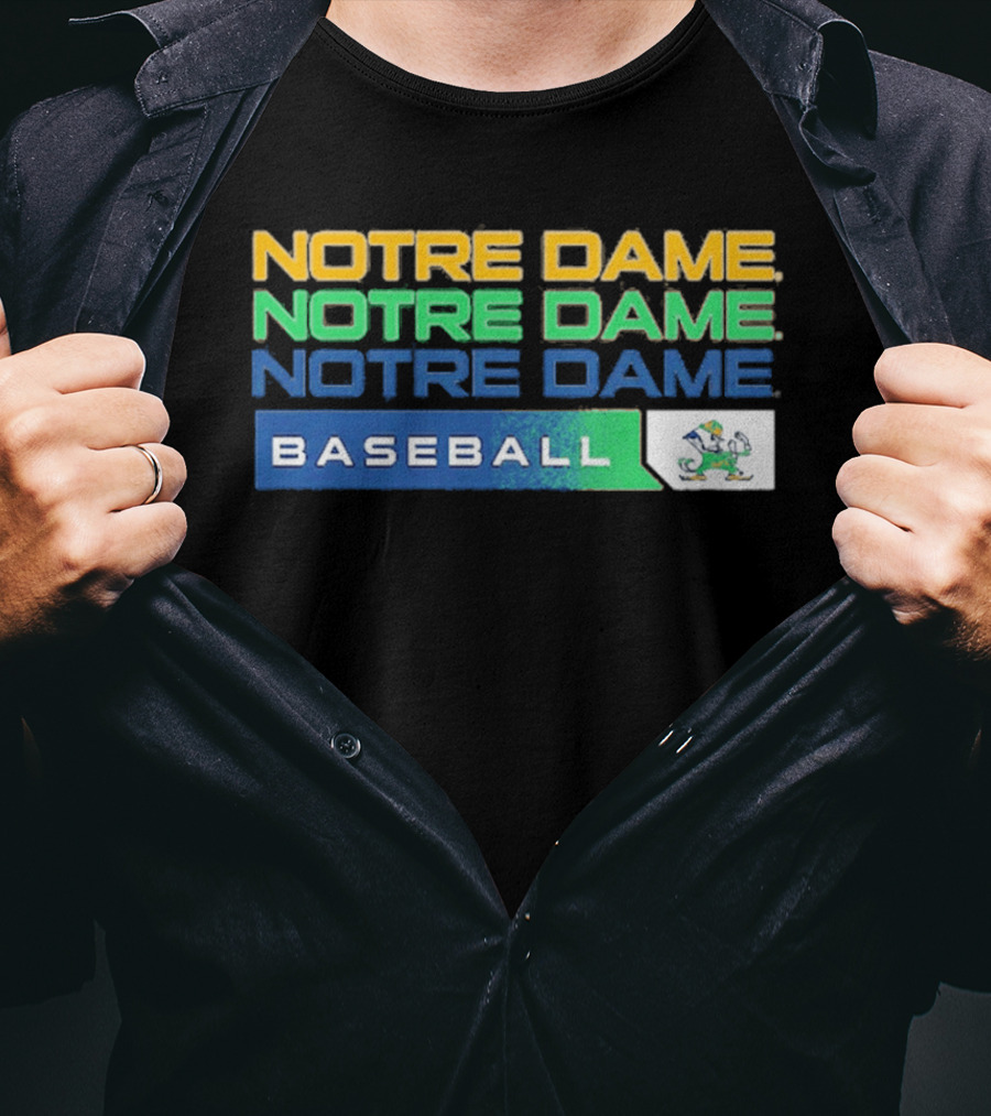 Notre Dame College Baseball Fighting Irish Tri Blend 2026 T-Shirt