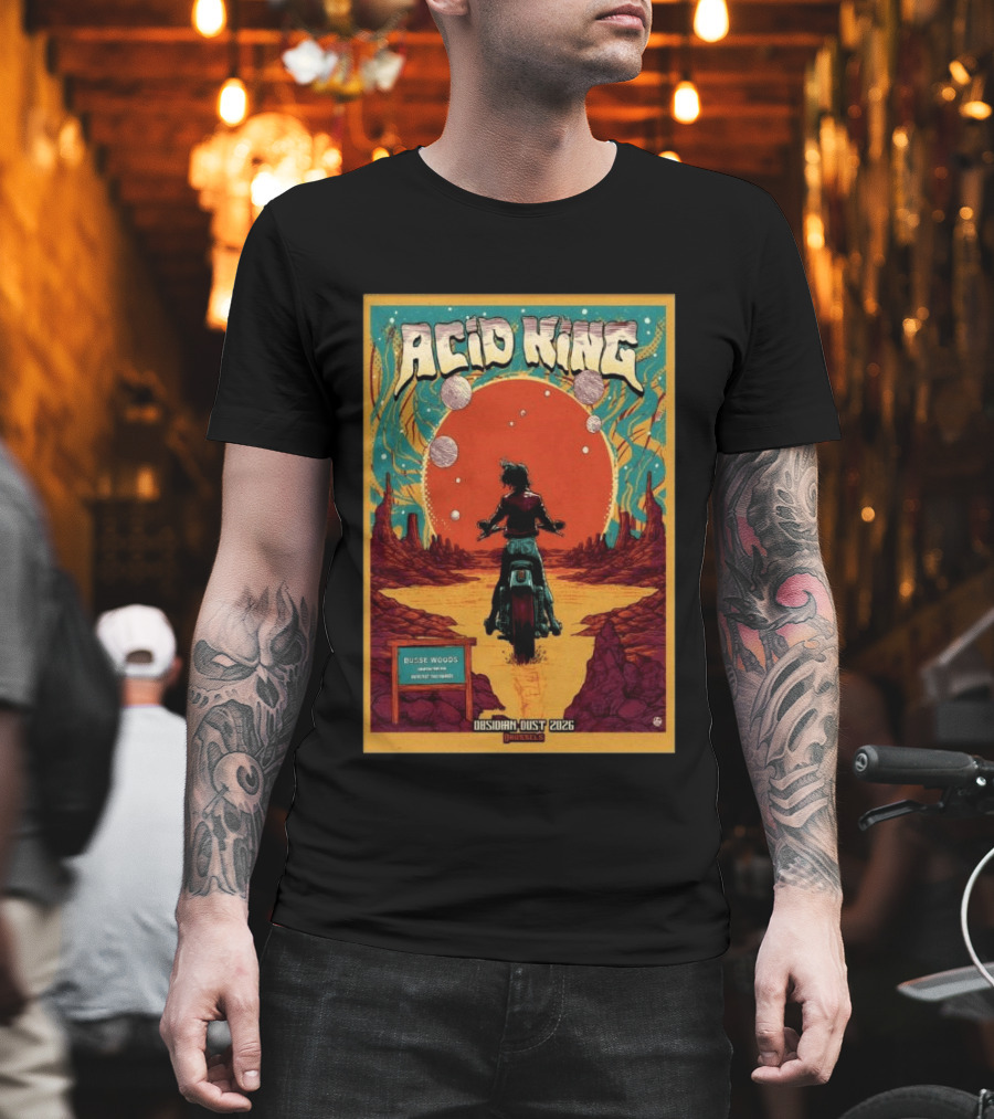 Acid King Obsidian Dust 2026 Brussels Busse Woods T-Shirt