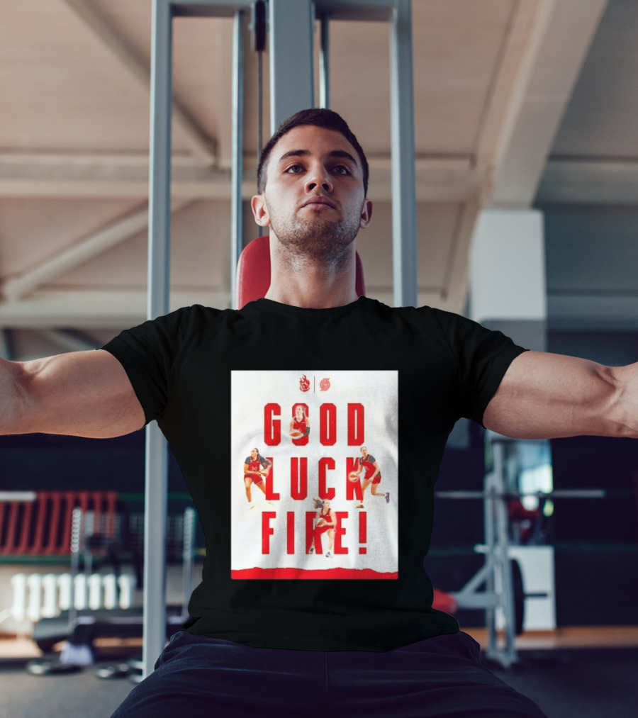 Portland Trail Blazers Good Luck Fire Basketball T-Shirt