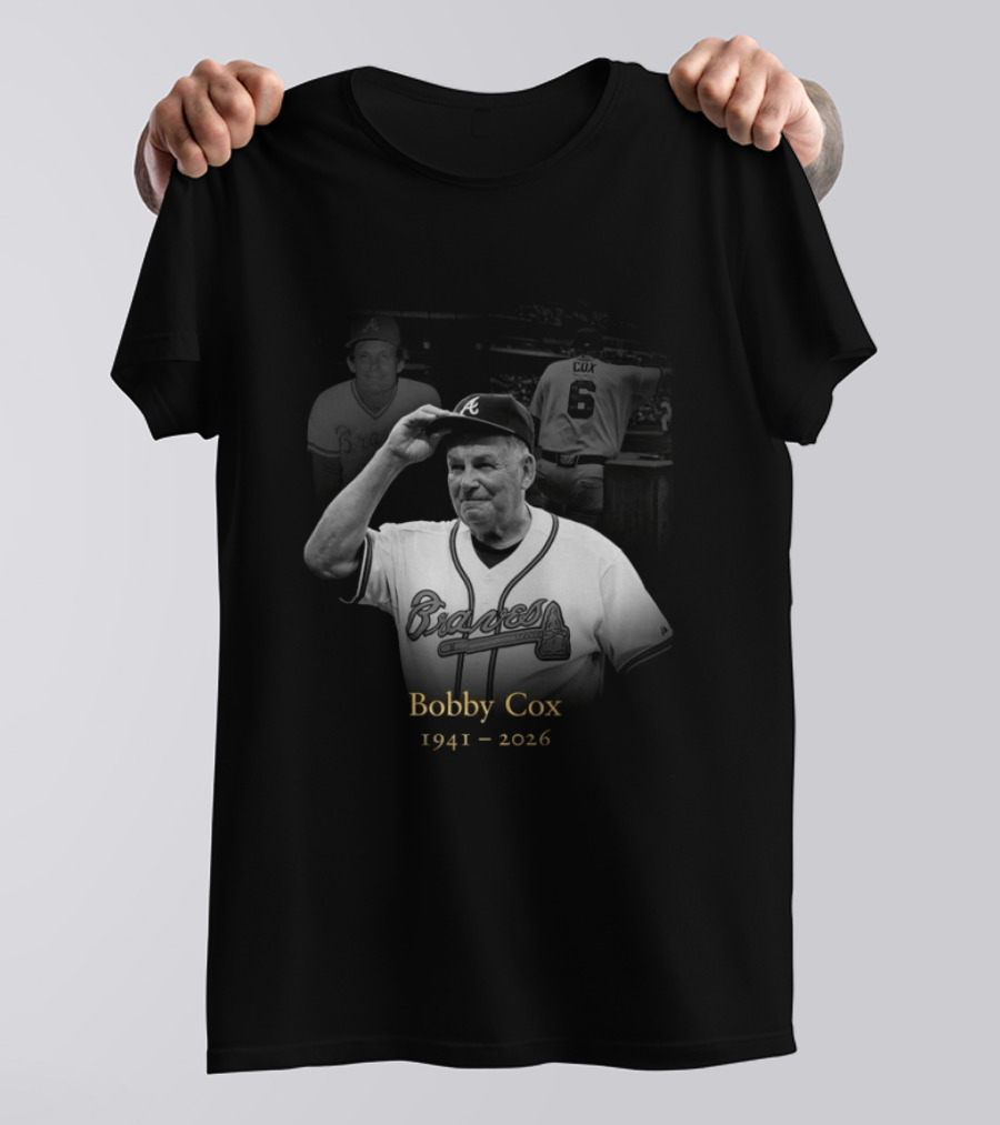 Bobby Cox 1941 2026 Atlanta Braves Legacy T-Shirt