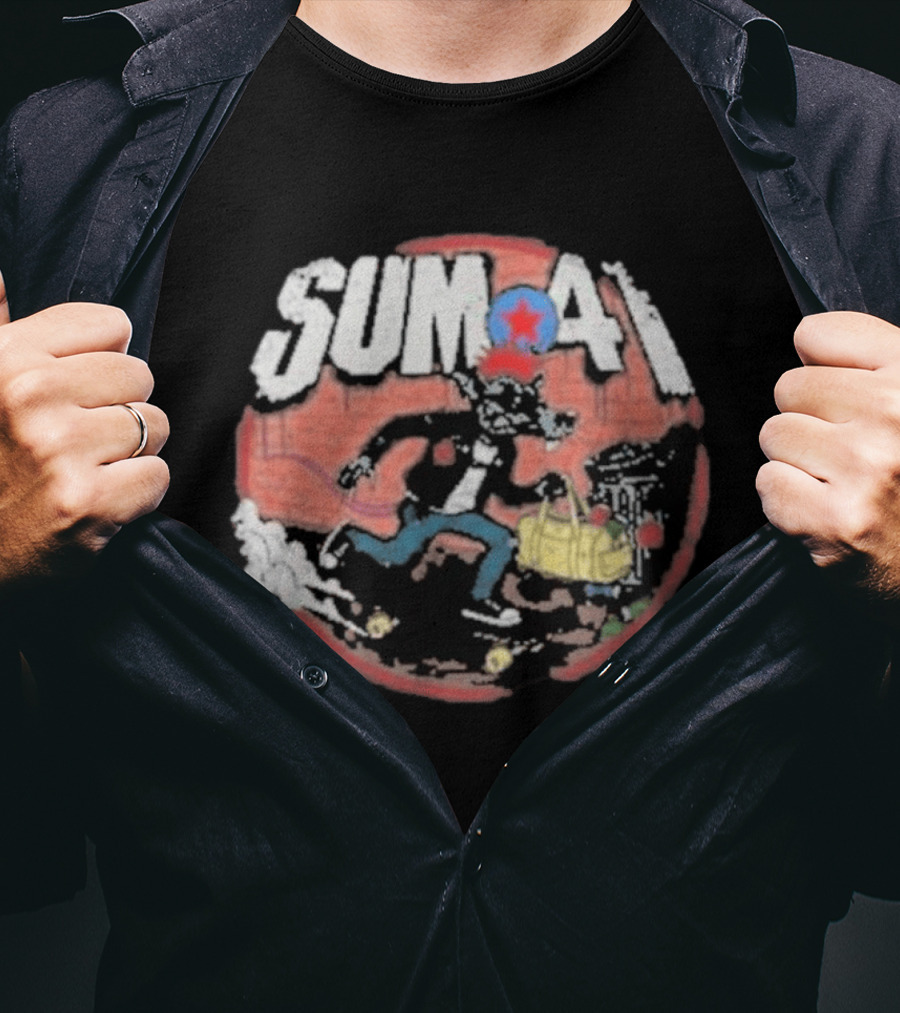 Sum 41 Rat Street Art Comic T-Shirt