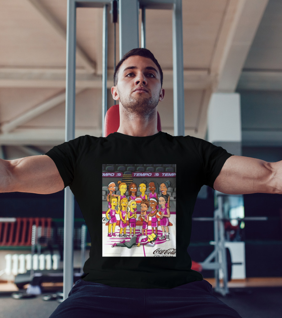 Toronto Tempo WNBA Coca Cola Coliseum The Simpsons Basketball Team T-Shirt