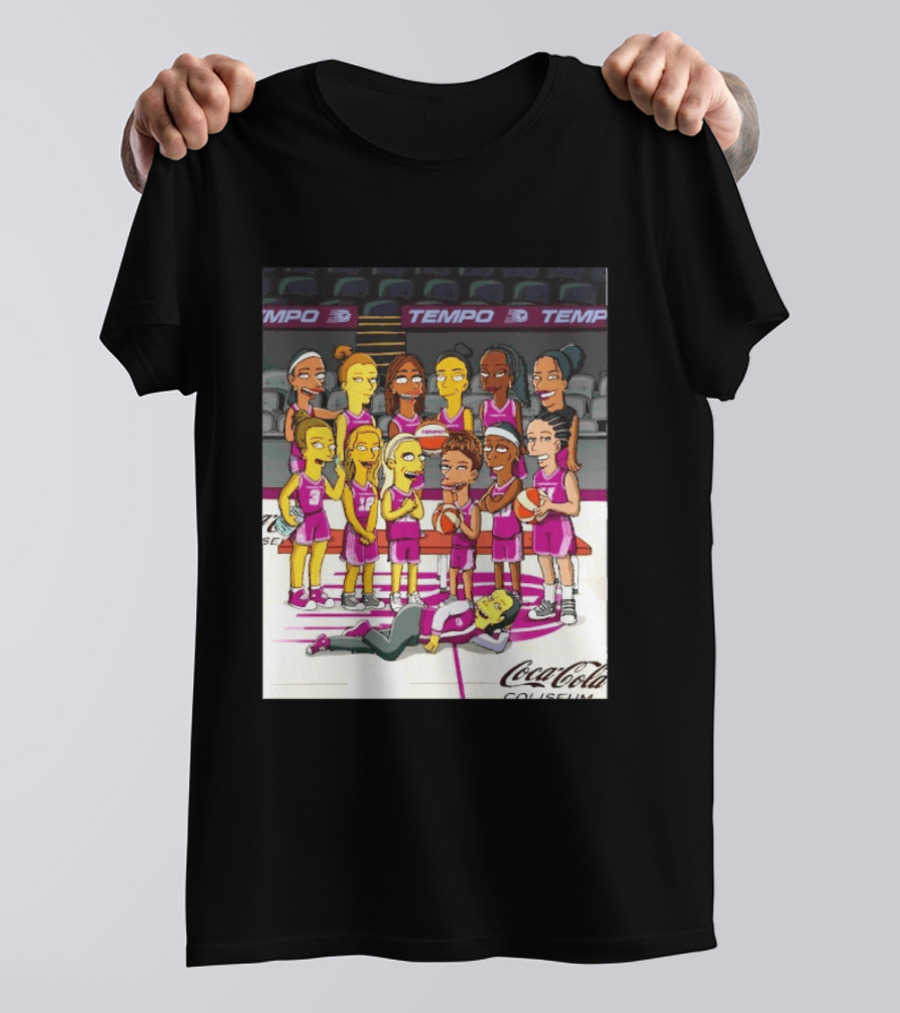 Toronto Tempo WNBA Coca Cola Coliseum The Simpsons Basketball Team T-Shirt
