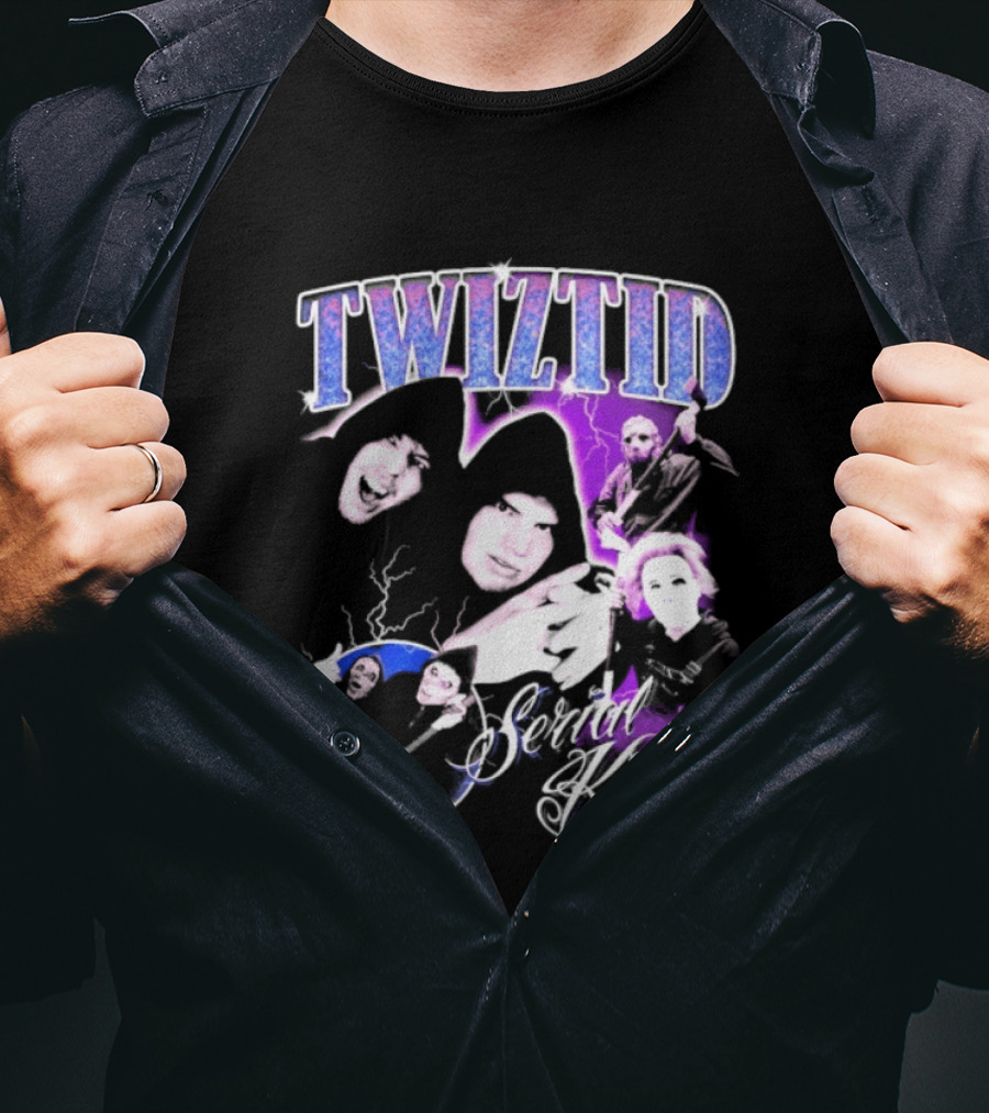 Twiztid Serial Killas 90s Rap Psychedelic Horror T-Shirt