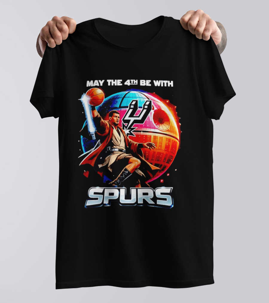 May The 4th Be With You Spurs Star Wars Victor Wembanyama T-Shirt