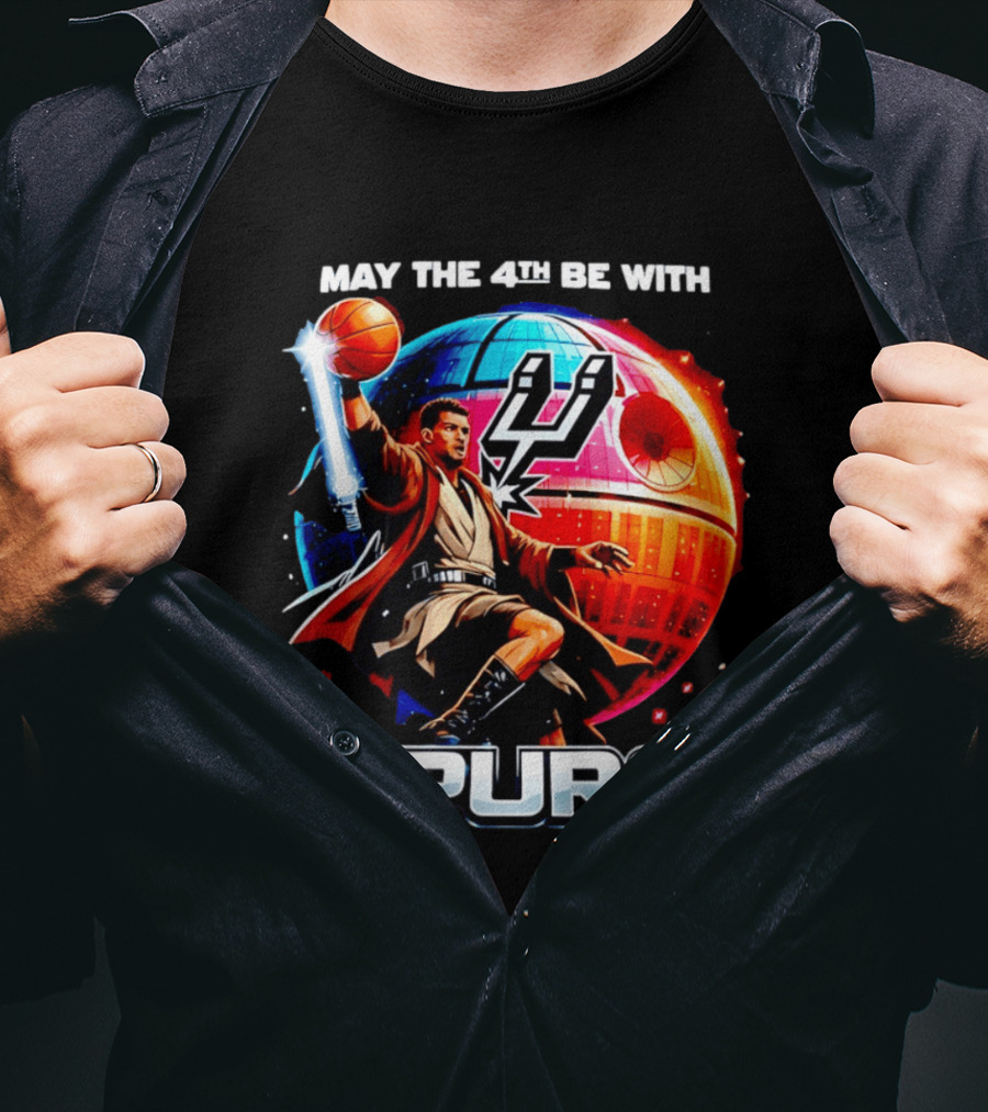 May The 4th Be With You Spurs Star Wars Victor Wembanyama T-Shirt