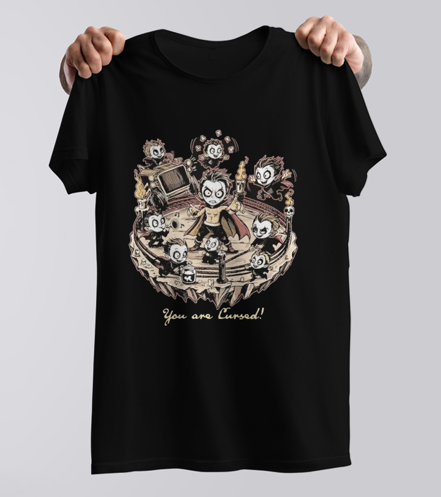 WWE Danhausen You Are Cursed With Minis And Torches T-Shirt