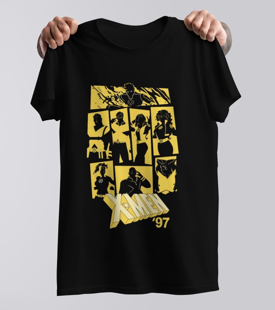 X Men '97 Classic Characters Collage T-Shirt