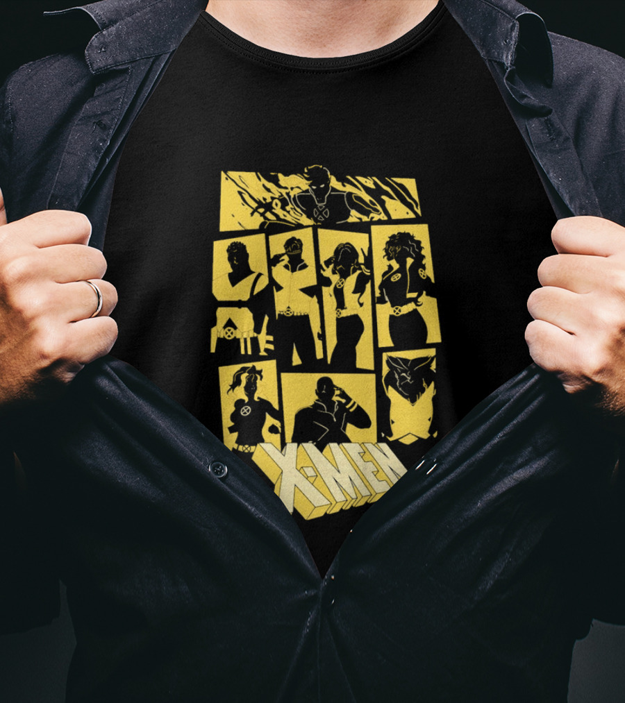X Men '97 Classic Characters Collage T-Shirt