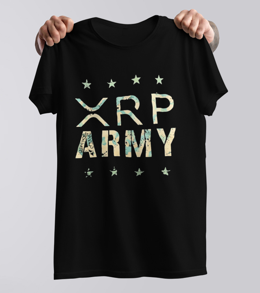 XRP Army Camo Stars T-Shirt