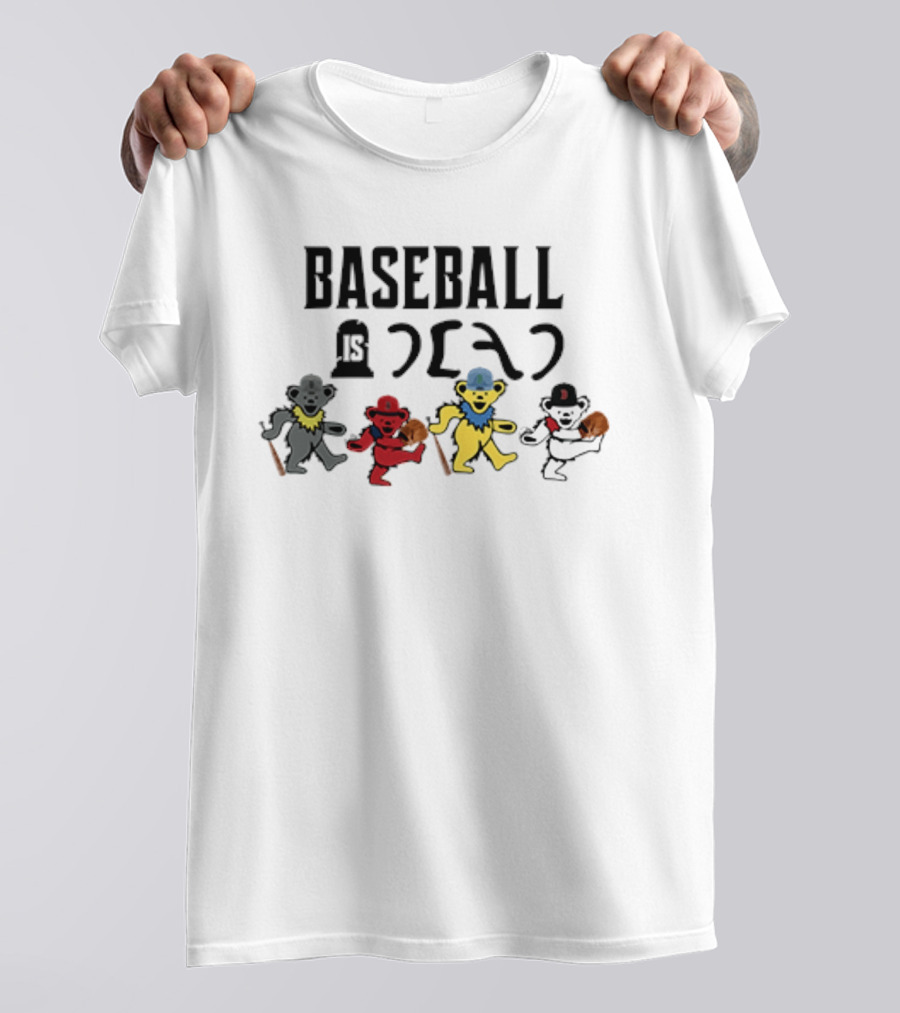 Baseball Is Dead Bear Grateful Dead T-Shirt