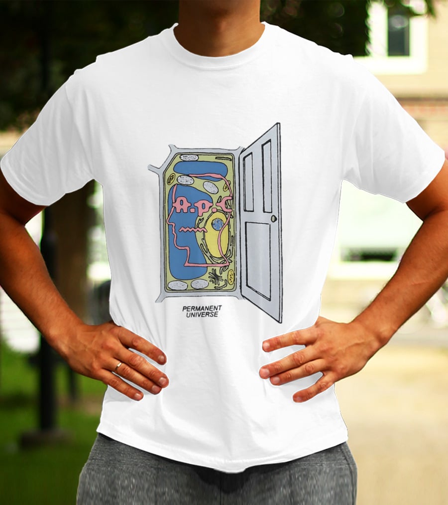 Brain Dead X APC Permanent Universe Open The Door Abstract T-Shirt