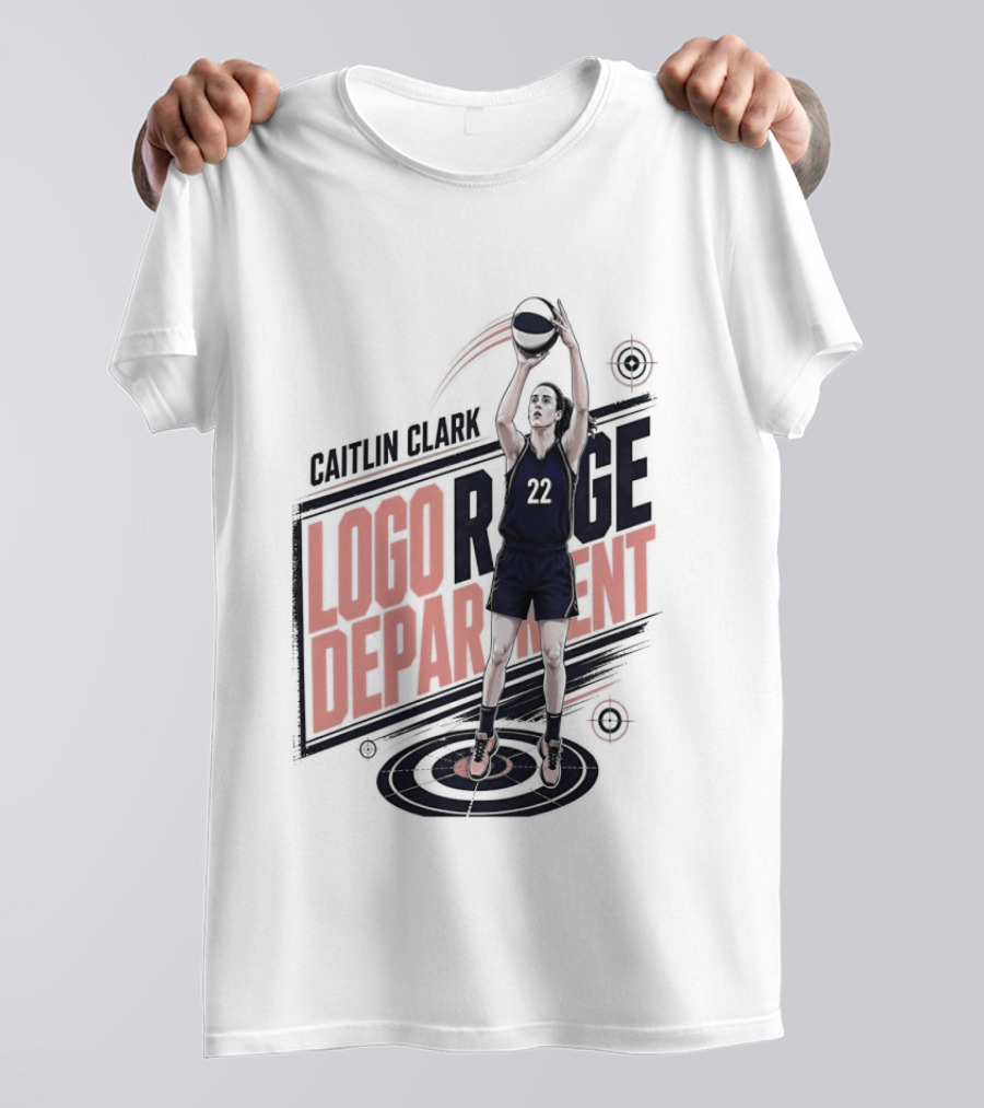 Caitlin Clark 22 Indiana Fever WNBA Logo Range Department T-Shirt