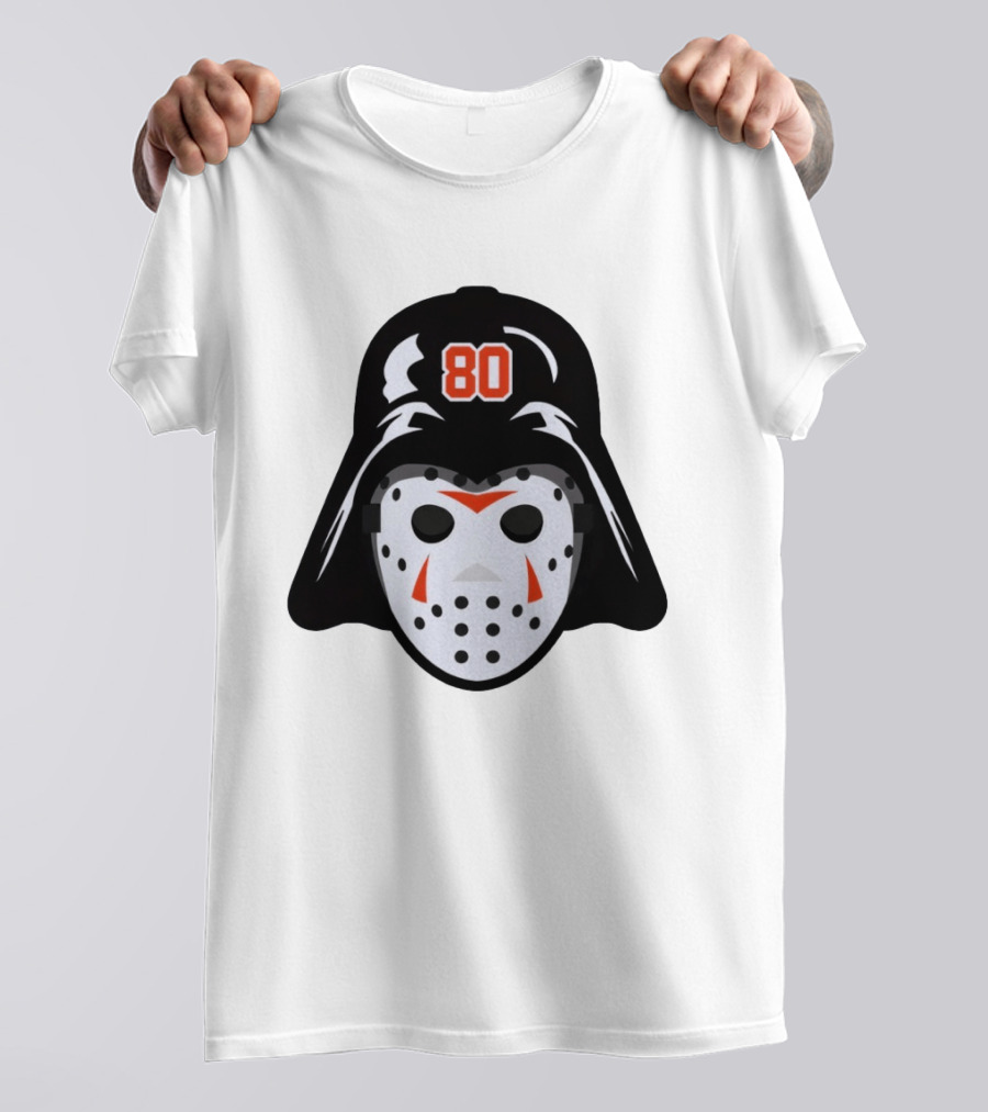 Dan Vladar Darth Vladar Mask 80 Philadelphia Flyers Hockey T-Shirt