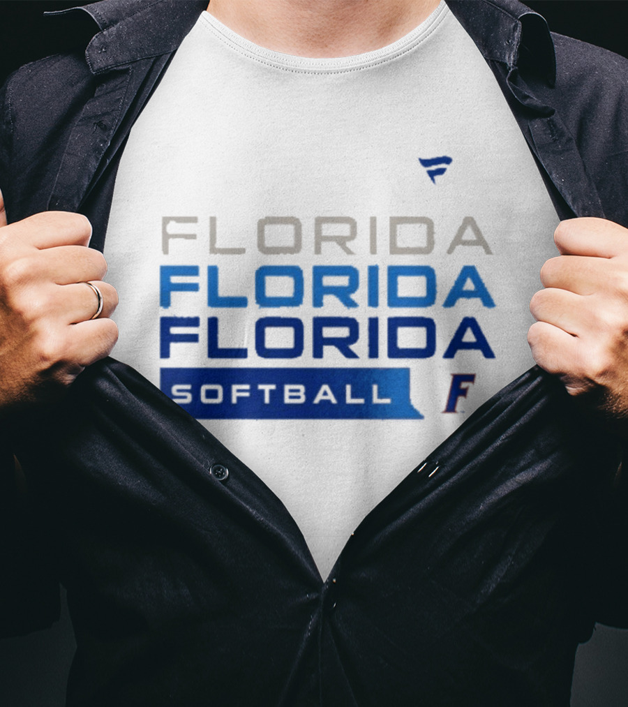 Florida Gators Softball Tri Blend Hype College F T-Shirt