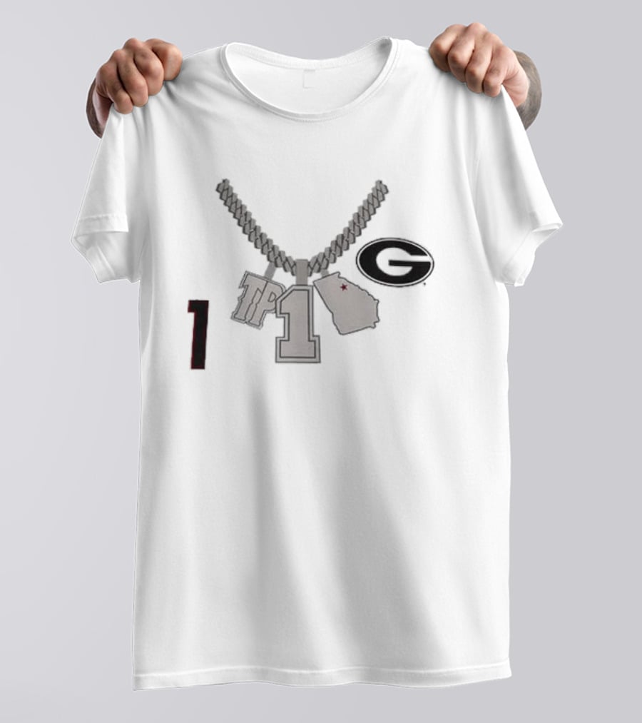 Georgia G TP 1 Necklace Map Design By Tre Phelps T-Shirt