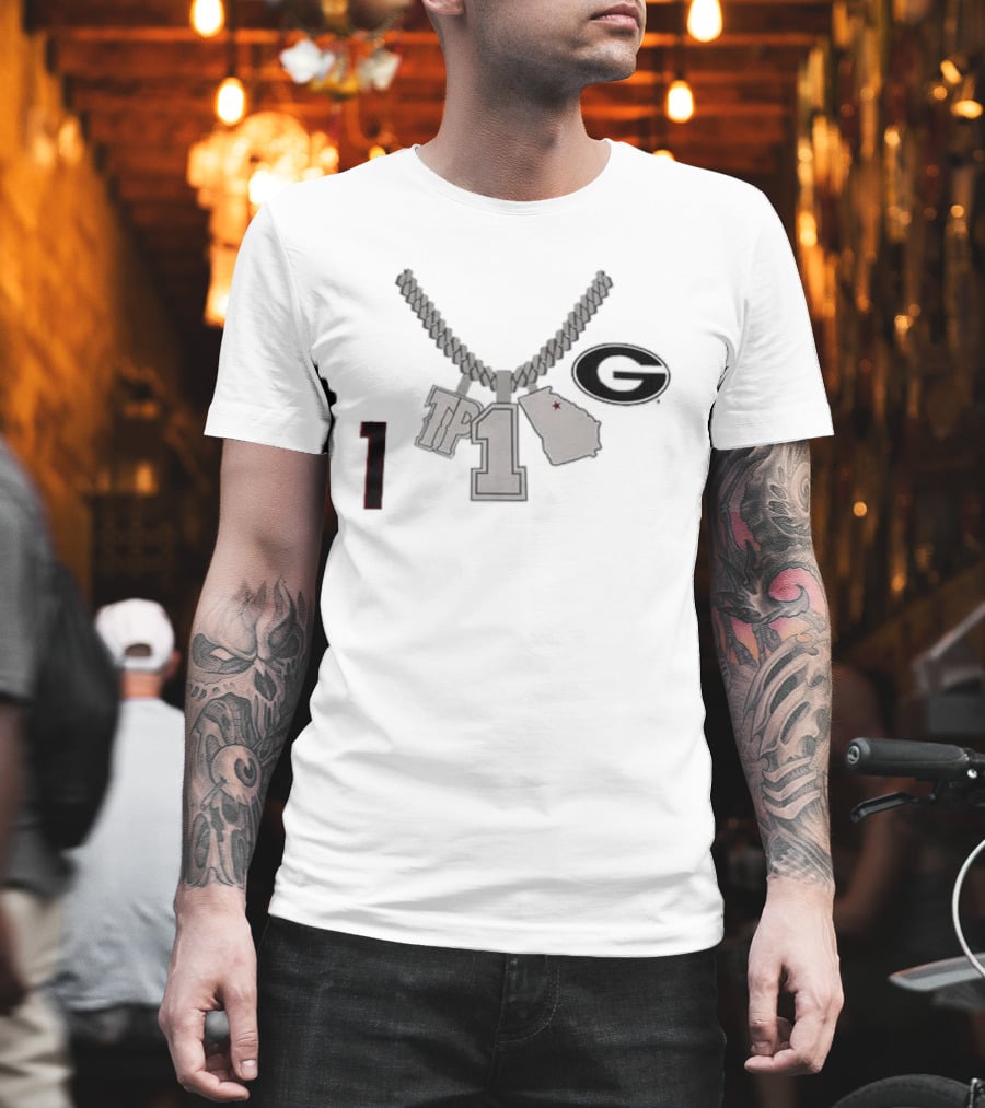 Georgia G TP 1 Necklace Map Design By Tre Phelps T-Shirt