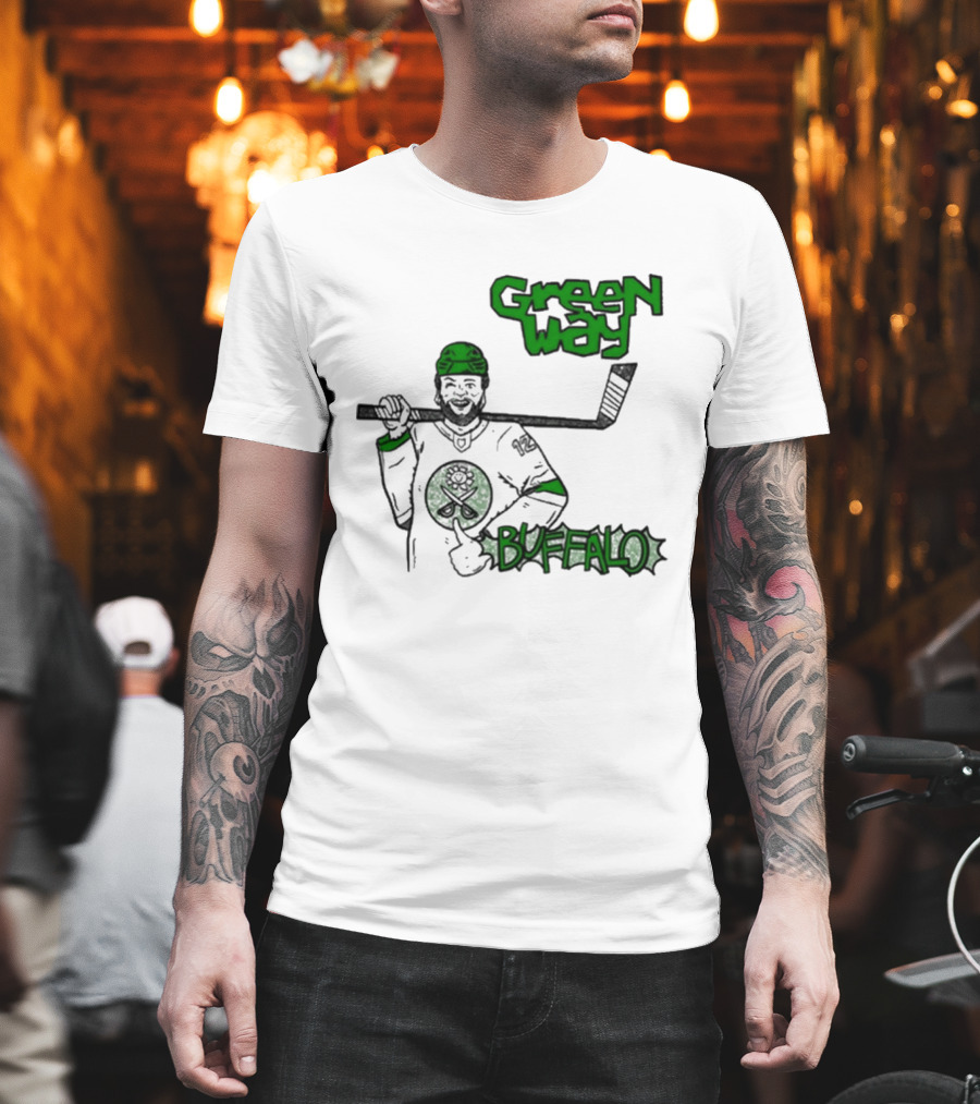 Green Way Hockey Buffalo Player T-Shirt