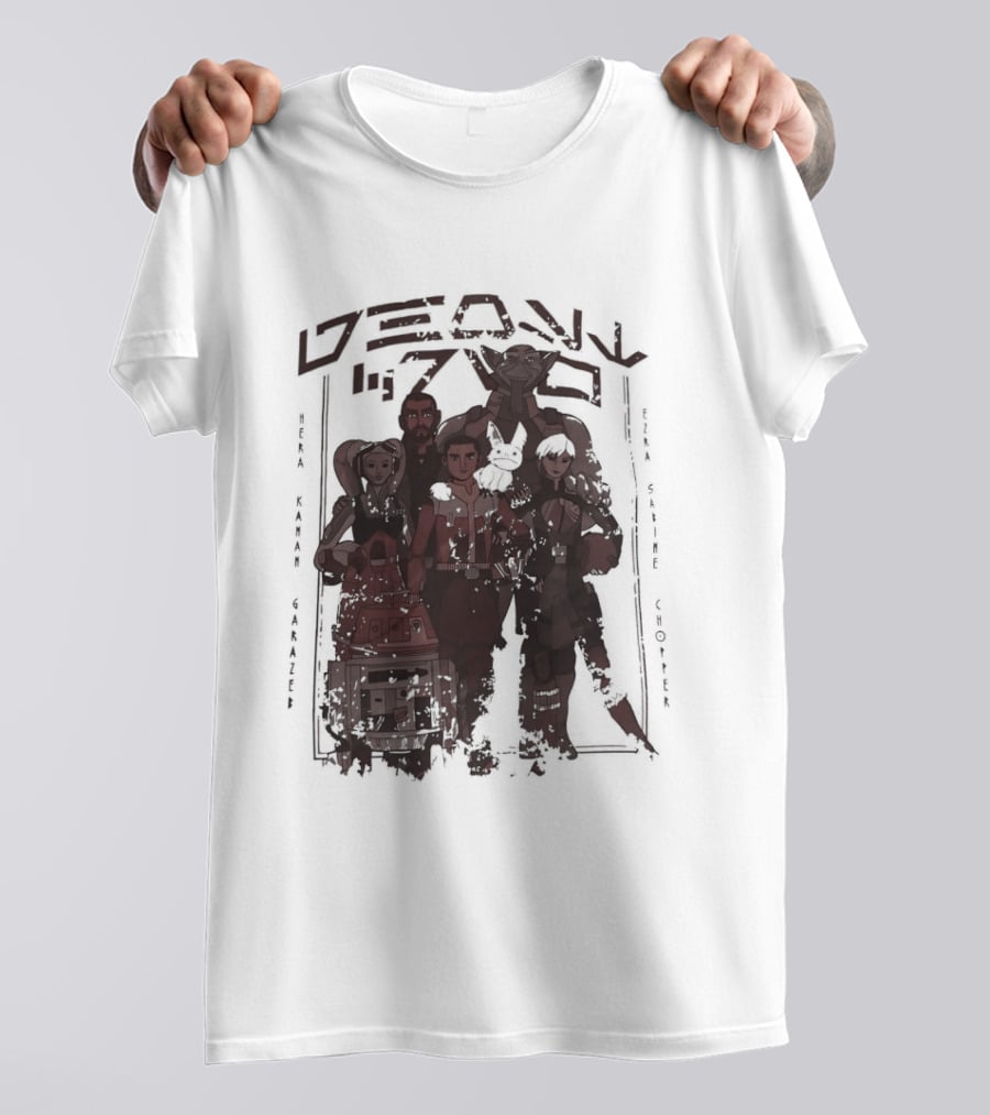 Heroes Villains Star Wars Rebels Ghost Crew Mural Visuals T-Shirt